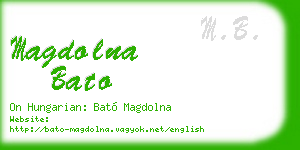 magdolna bato business card